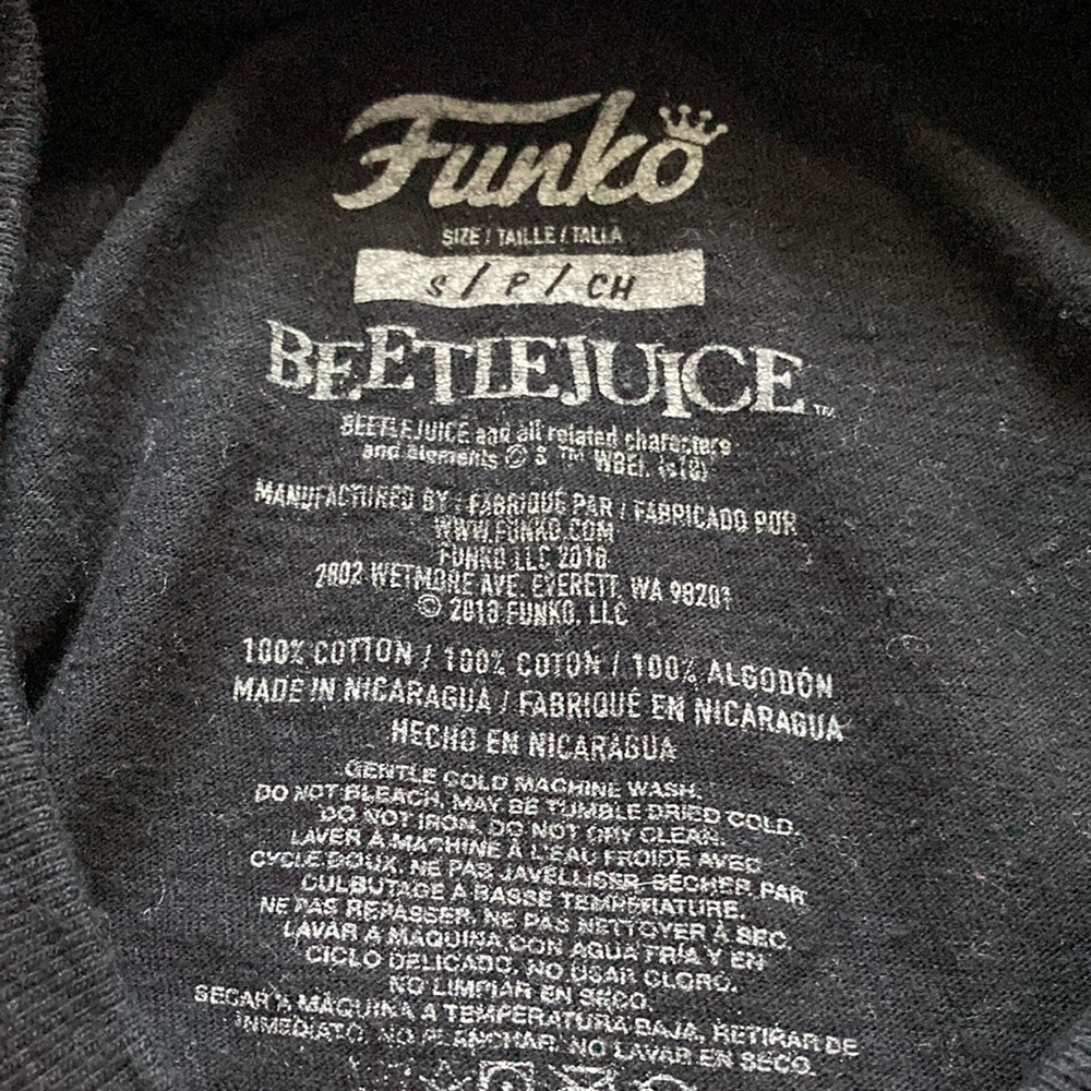Funko Beetlejuice Unisex Tshirt - Picture 4 of 4